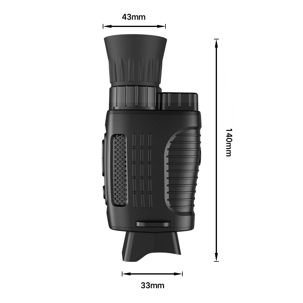 Night Vision Monocular 1080P - 5x Digital Zoom Rechargeable Infrared Night