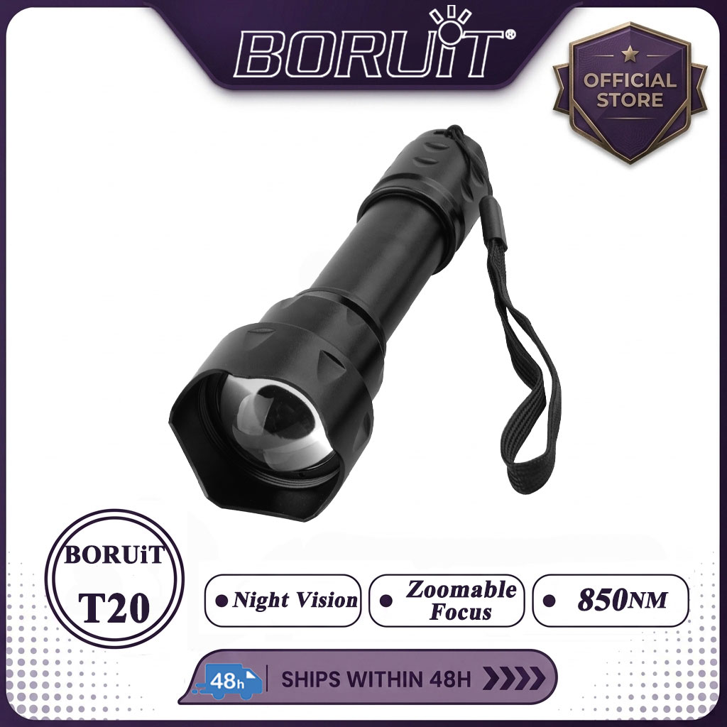 Ir Illuminator 850Nm Flashlight - BORUiT T20 Infrared IR 850nm Night