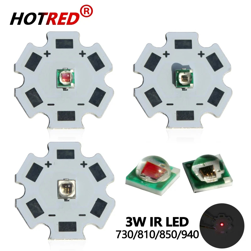 Ir Illuminator 850Nm Flashlight - High Power LED Chip IR 730Nm