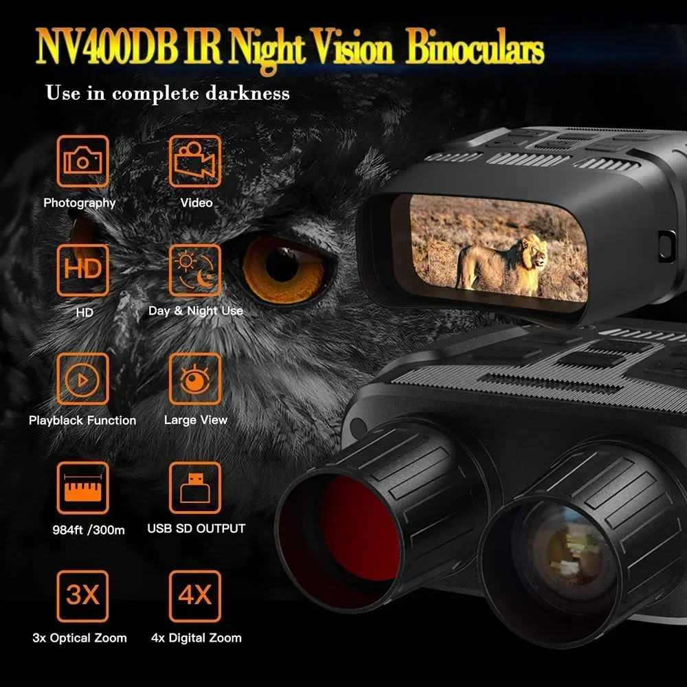Night Vision Scope 4X Digital - 4X HD Digital Night Vision Binoculars