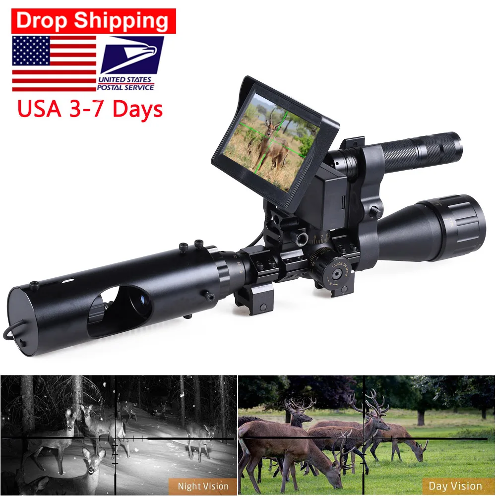 Night Vision Rifle Scope Ir 850Nm - Hunting Riflescope Night Vision IR Optics