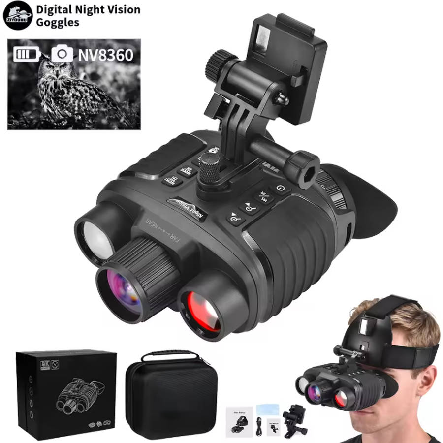 New Arrival NV8360 4K Night Vi - Night Vision Goggles Head Mounted recension och pris