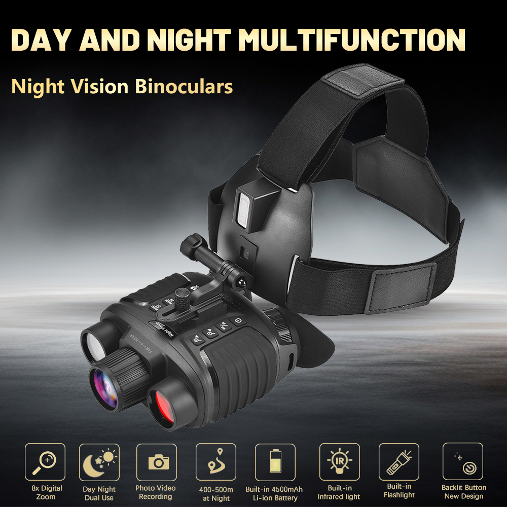 New Arrival NV8360 4K Night Vi - Night Vision Goggles Head Mounted recension och pris