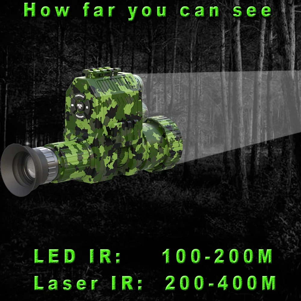 Megaorei NK007plus 200-400M Mo - Night Vision Scope 4X Digital recension och pris