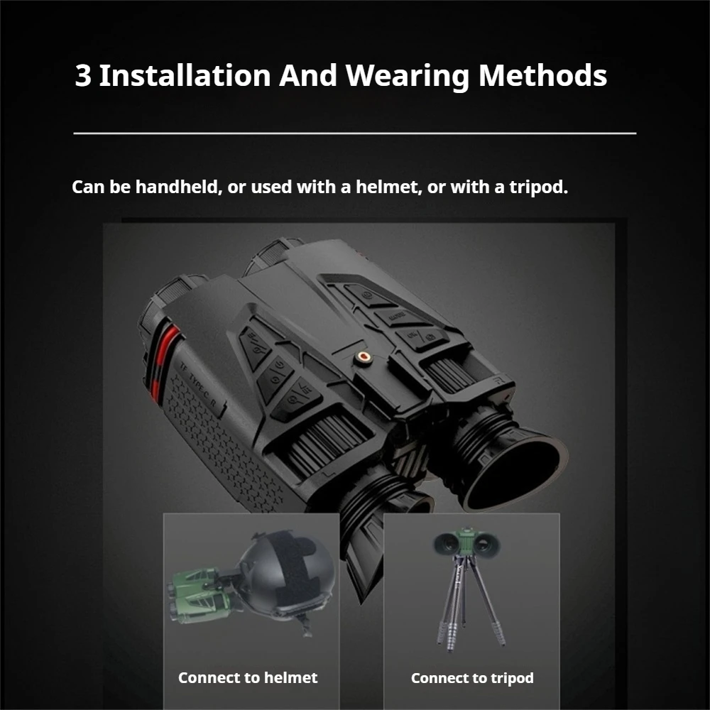 NVC800 WIFI Head-Mounted Infra - Digital Night Vision Binoculars 4K recension och pris