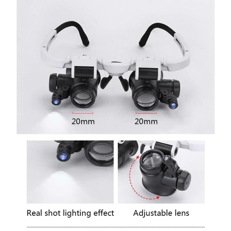 Multi Lens Headband Magnifier  - Night Vision Goggles Head Mounted recension och pris
