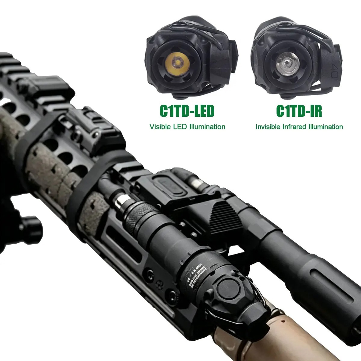 Tactical Adjustable KIJI K1 K1 - Ir Illuminator 850Nm Flashlight recension och pris