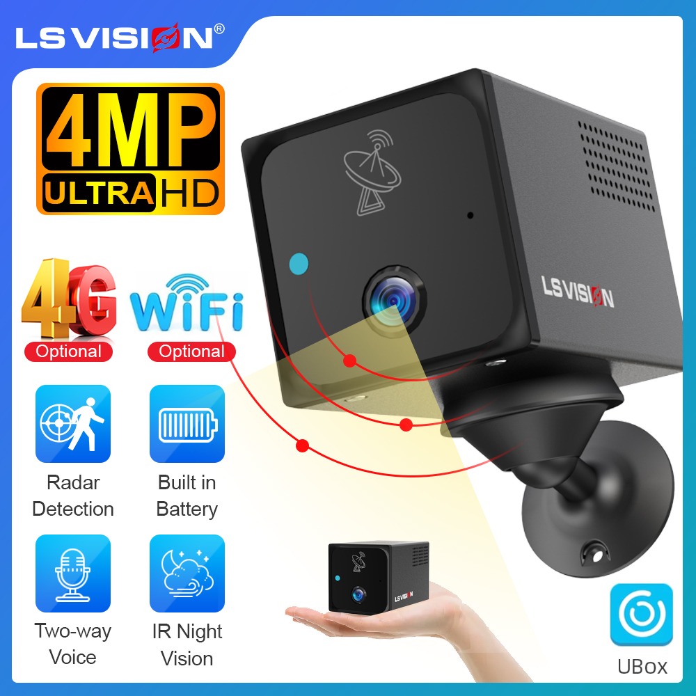 LS VISION 4MP 4G Mini Camera W - Night Vision Camera Wifi 4G recension och pris