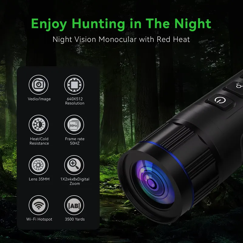 CE-6 Mini Camera 640*512 Therm - Night Vision Monocular 8X recension och pris