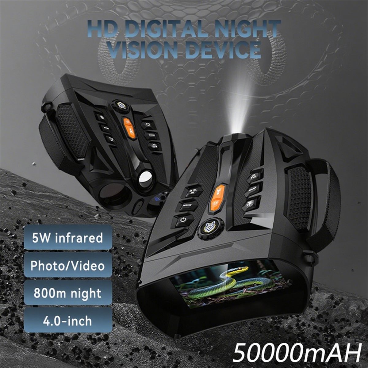 STOCK-4.0Inch Screen 4K Night  - Digital Night Vision Binoculars 4K recension och pris