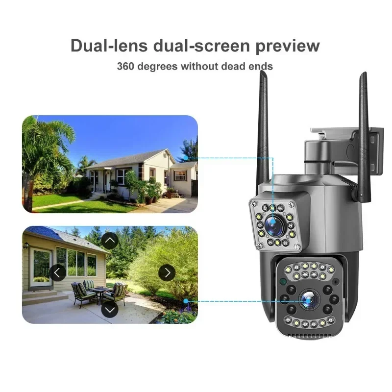 8MP WIFI IP Camera 4K PTZ Dual - Night Vision Camera Wifi 4G recension och pris