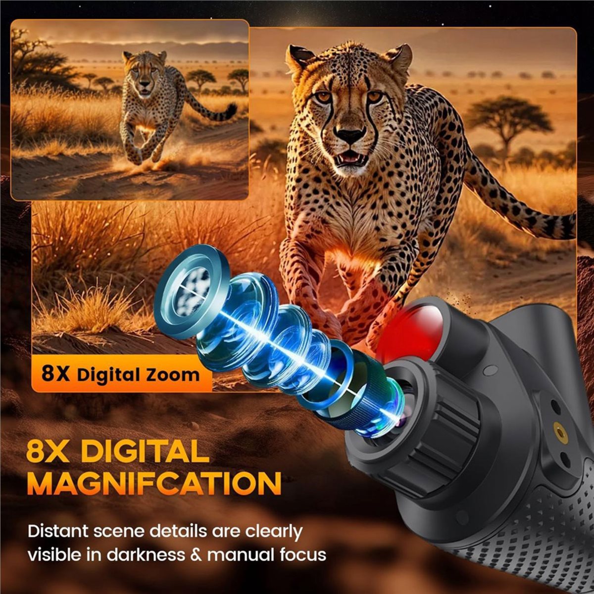 Happy New-  4K Night Vision Mo - Night Vision Monocular 8X recension och pris
