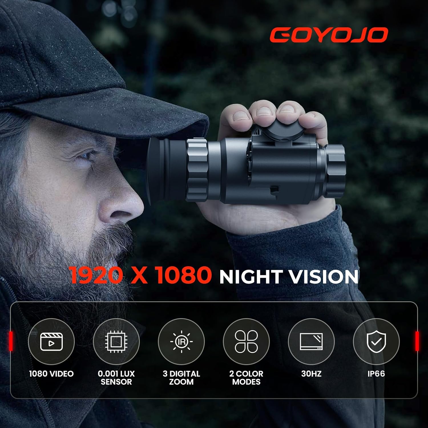 GOYOJO Night Vision Goggles- N - Night Vision Scope 4X Digital recension och pris