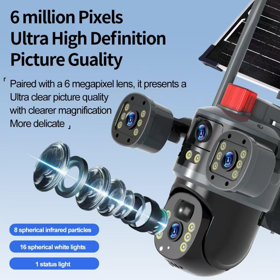 3Lens 3Views 12MP 4G Card Sola - Night Vision Camera Wifi 4G recension och pris