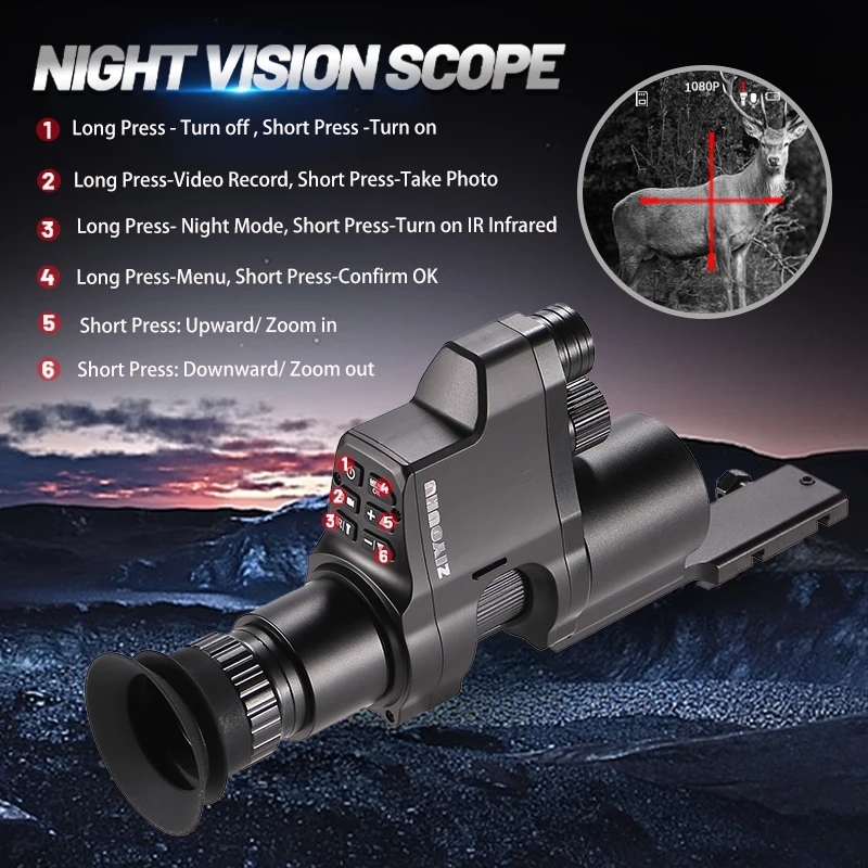 NV4B Clip-on Night Vision IR D - Night Vision Scope 4X Digital recension och pris