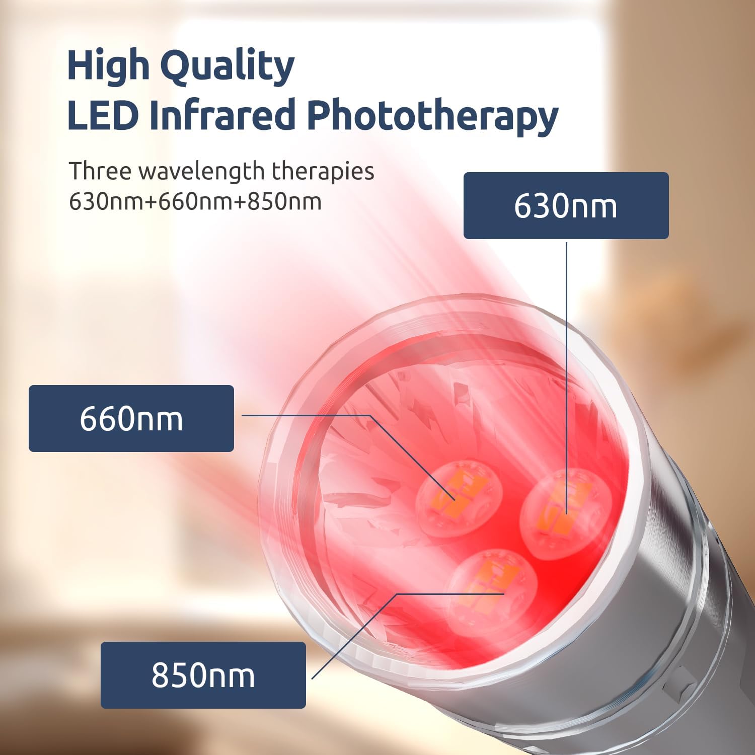 630+660+850nm Handheld Red Lig - Ir Illuminator 850Nm Flashlight recension och pris