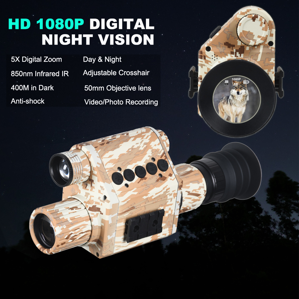 Digital Night Vision Monocular - Night Vision Rifle Scope Ir 850Nm recension och pris