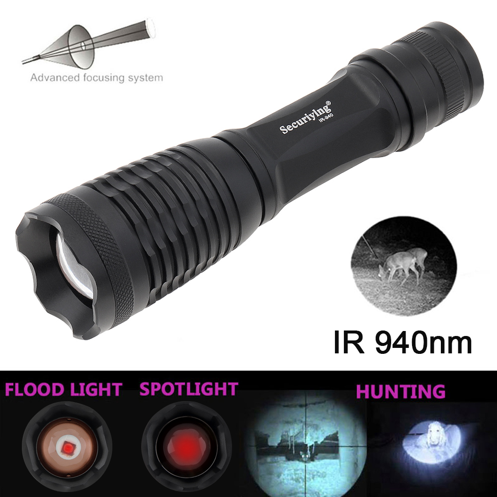 SecurityIng 850nm 940nm IR Fla - Ir Illuminator 850Nm Flashlight recension och pris