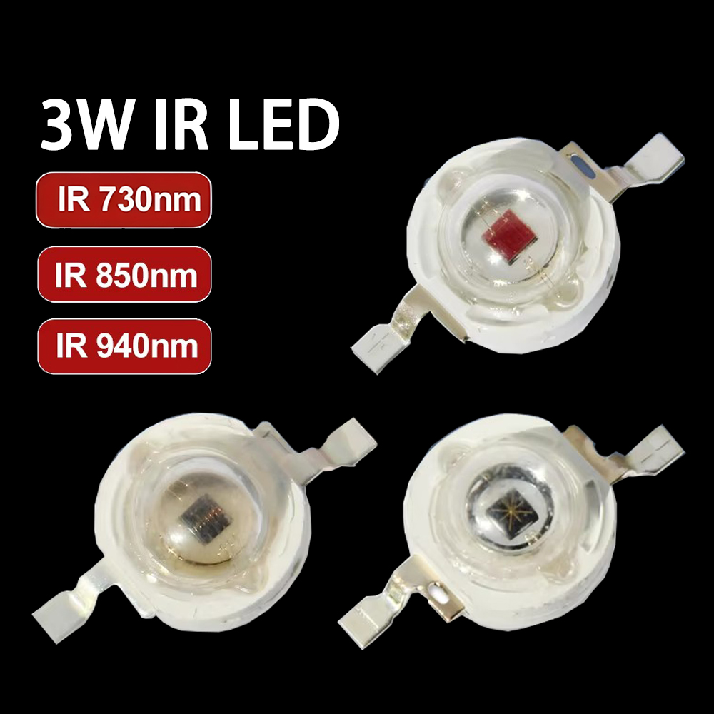 IR LED 3W 730nm 740nm 850nm 94 - Ir Illuminator 850Nm Flashlight recension och pris
