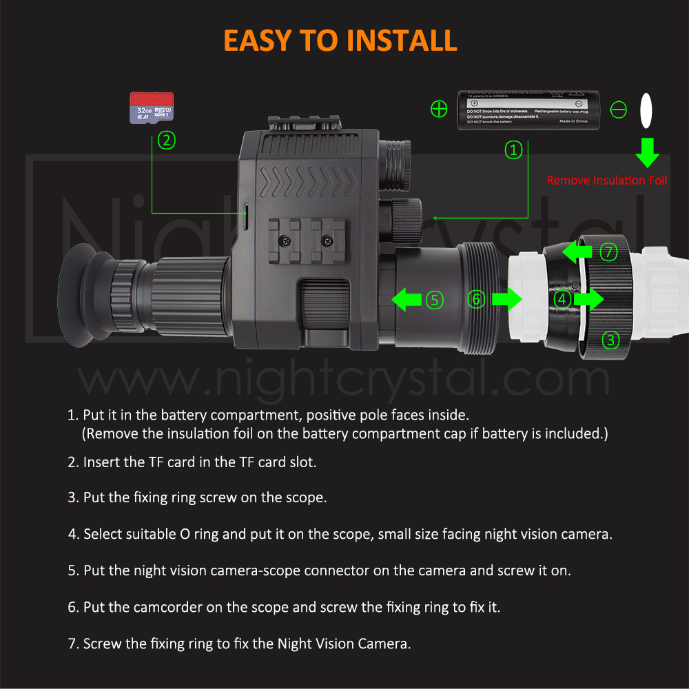 Digital Night Vision Scope Att - Night Vision Rifle Scope Ir 850Nm recension och pris