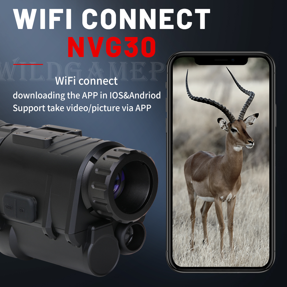 NVG30 Helmet Night Vision Mono - Night Vision Scope 4X Digital recension och pris