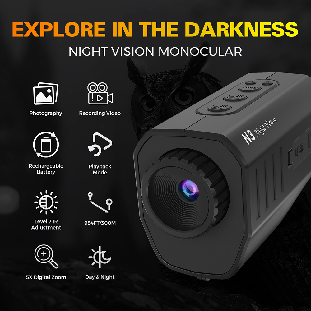 Night Vision Monocular 1080P 3 - Night Vision Monocular 1080P recension och pris