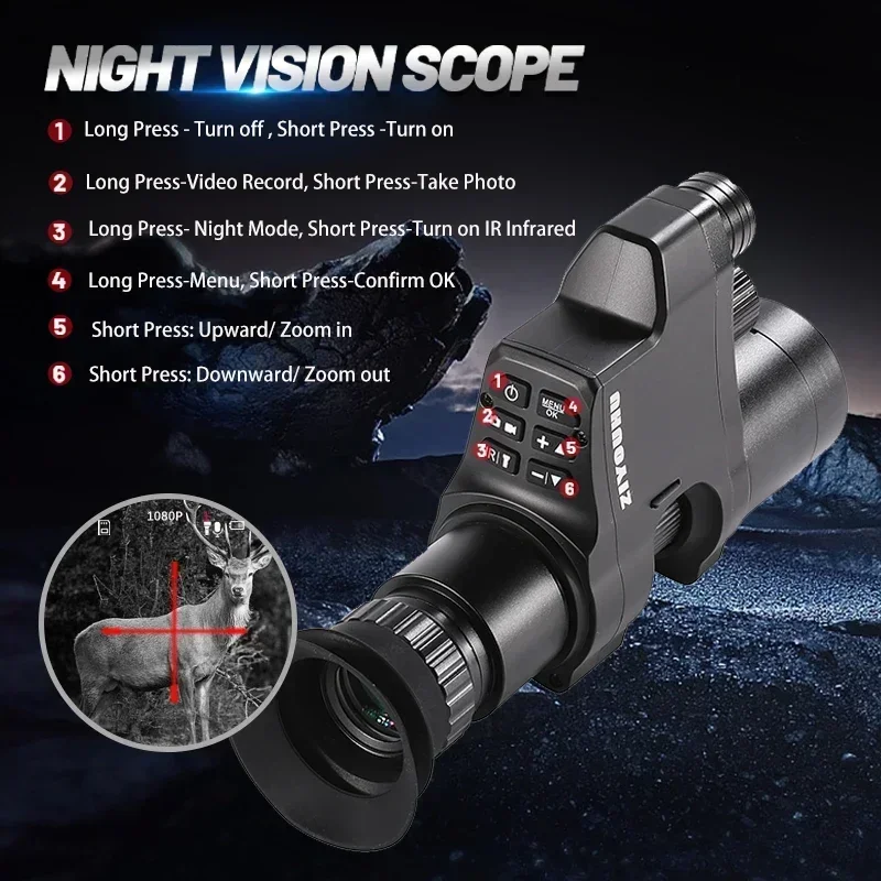 Monocular Digital Night Vision - Night Vision Monocular 1080P recension och pris