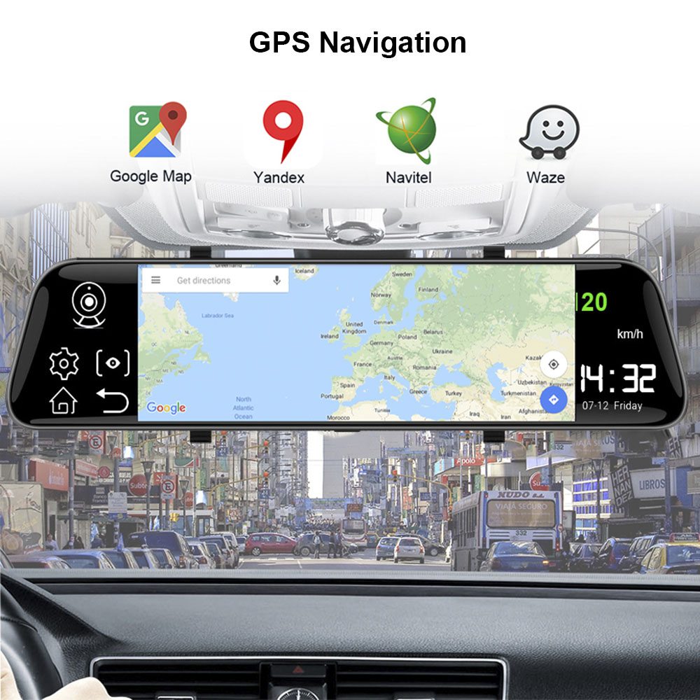 HGDO 10''  4G Android Dash Cam - Night Vision Camera Wifi 4G recension och pris