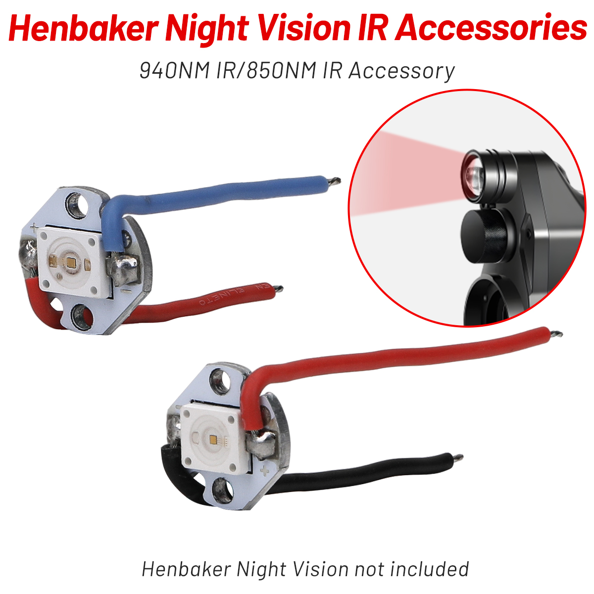 Henbaker 850nm/940nm Infrared  - Night Vision Rifle Scope Ir 850Nm recension och pris