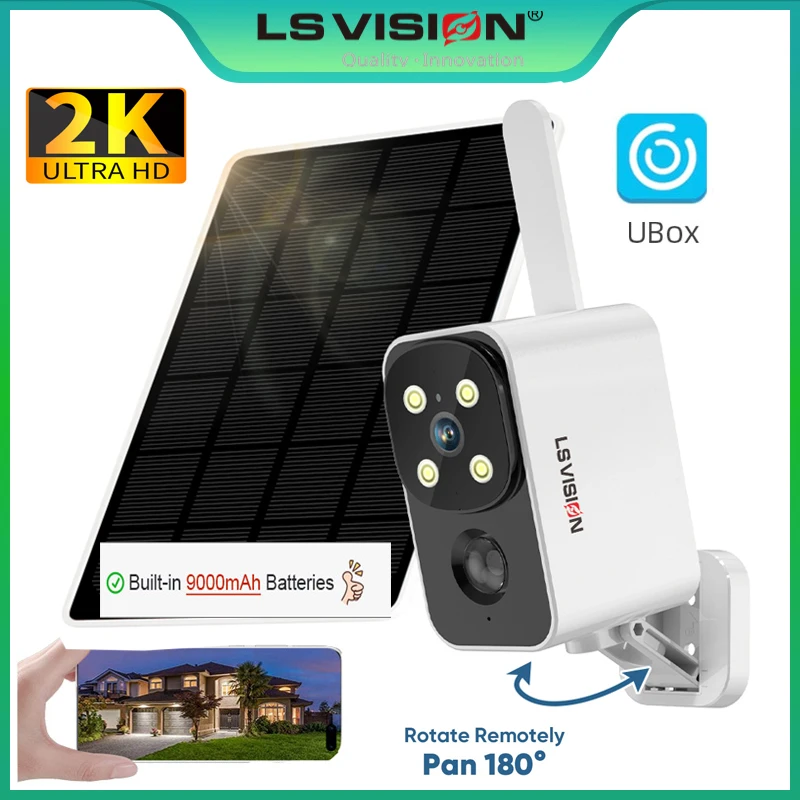 LS VISION Outdoor Solar Camera - Night Vision Camera Wifi 4G recension och pris