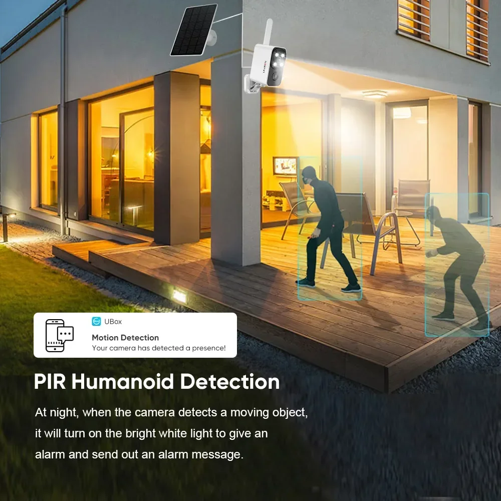 LS VISION Outdoor Solar Camera - Night Vision Camera Wifi 4G recension och pris