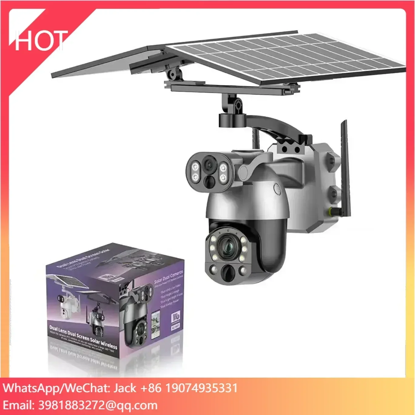 Custom IP65 Dual Lens WIFI 4G  - Night Vision Camera Wifi 4G recension och pris
