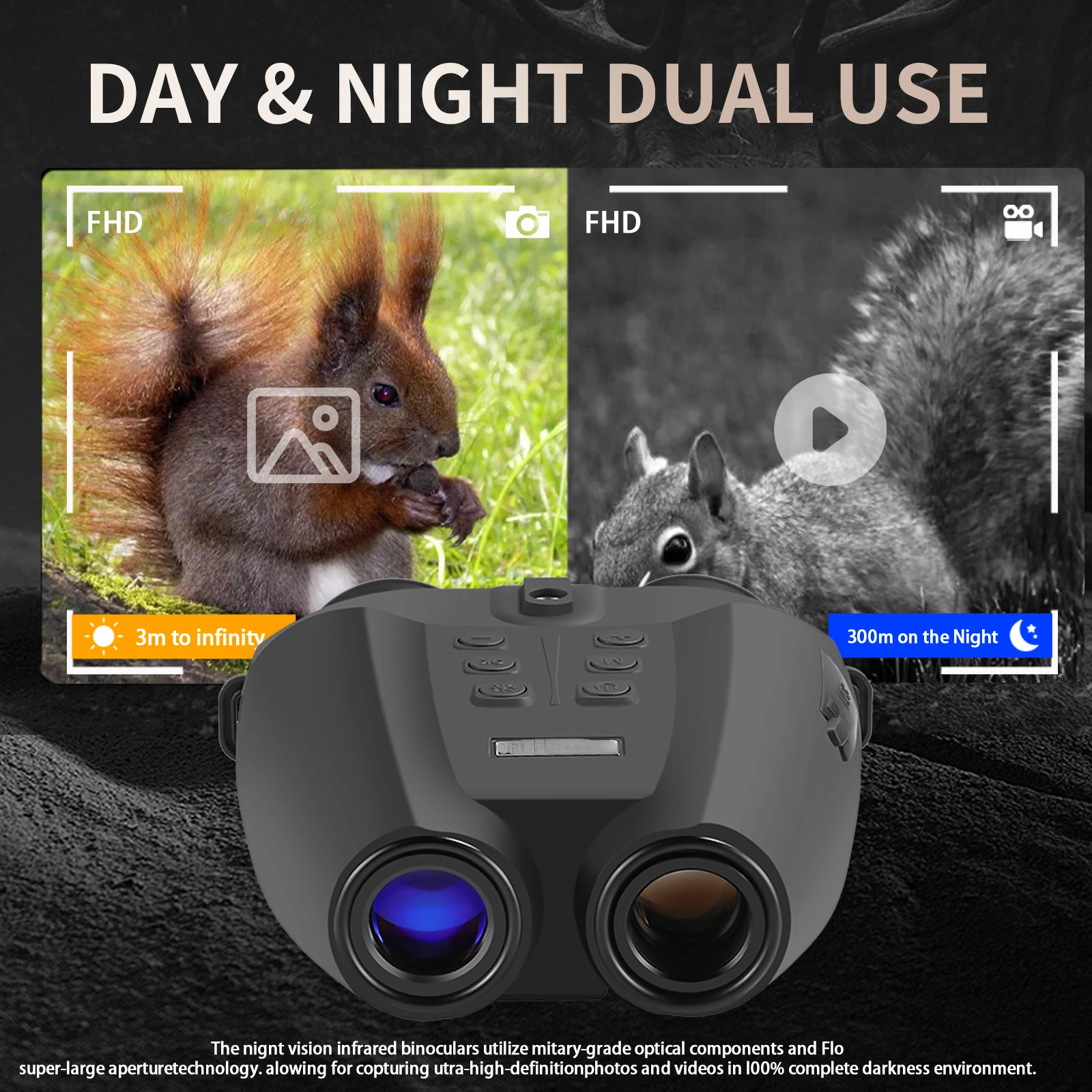 PVS-32  Infrared Night Binocul - Night Vision Goggles Head Mounted recension och pris
