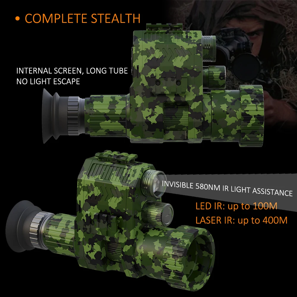 Megaorei 4B NK007 Plus 1080p H - Night Vision Scope 4X Digital recension och pris