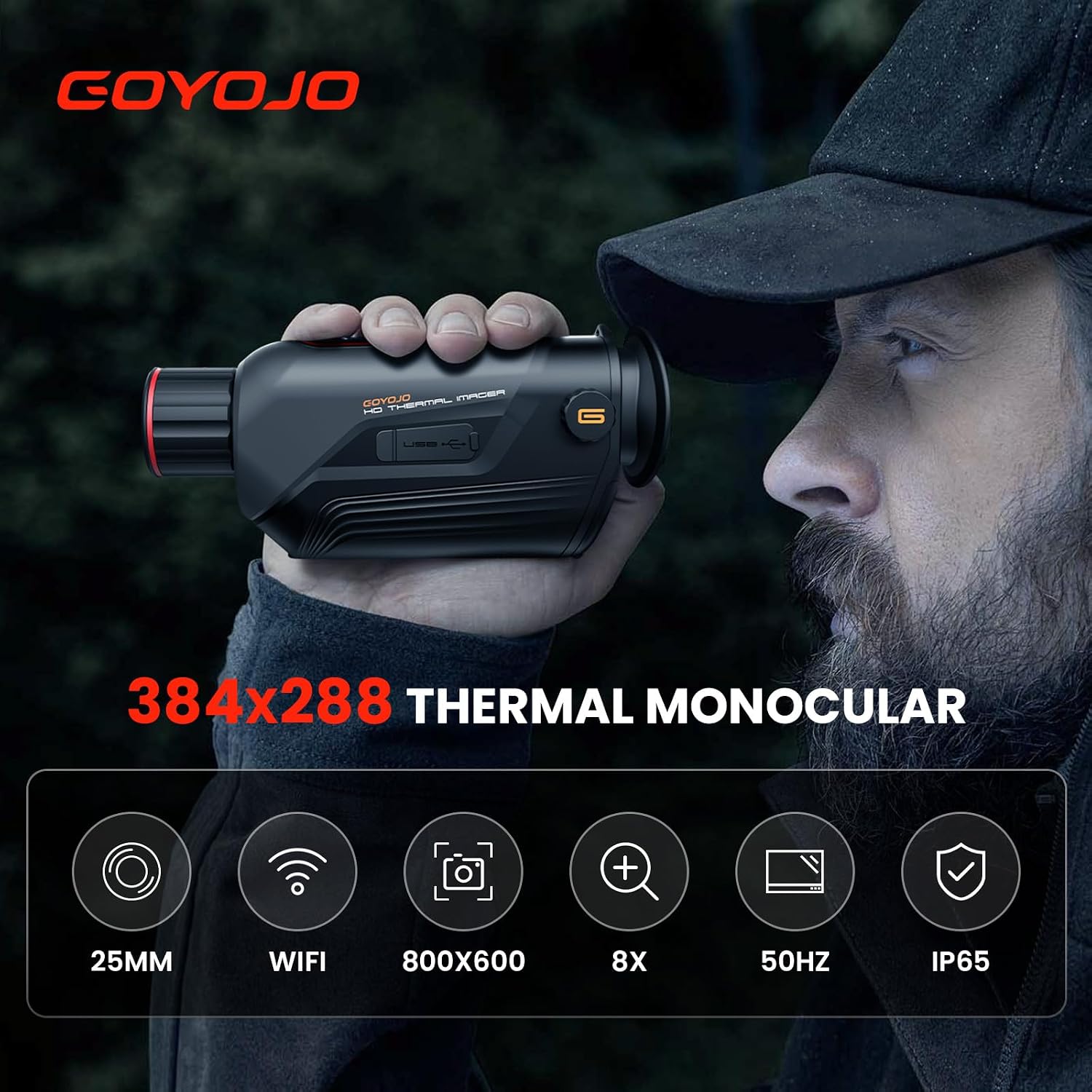 GOYOJO G325 G315 Thermal Imagi - Night Vision Monocular 8X recension och pris