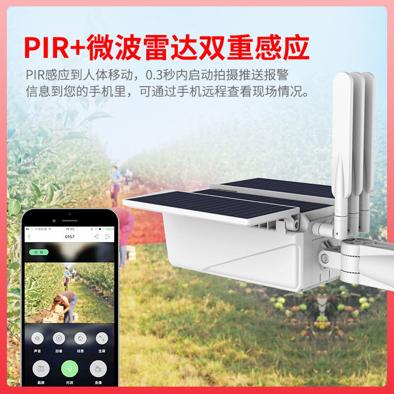 Outdoor PIR alarm 4G WiFi low- - Night Vision Camera Wifi 4G recension och pris