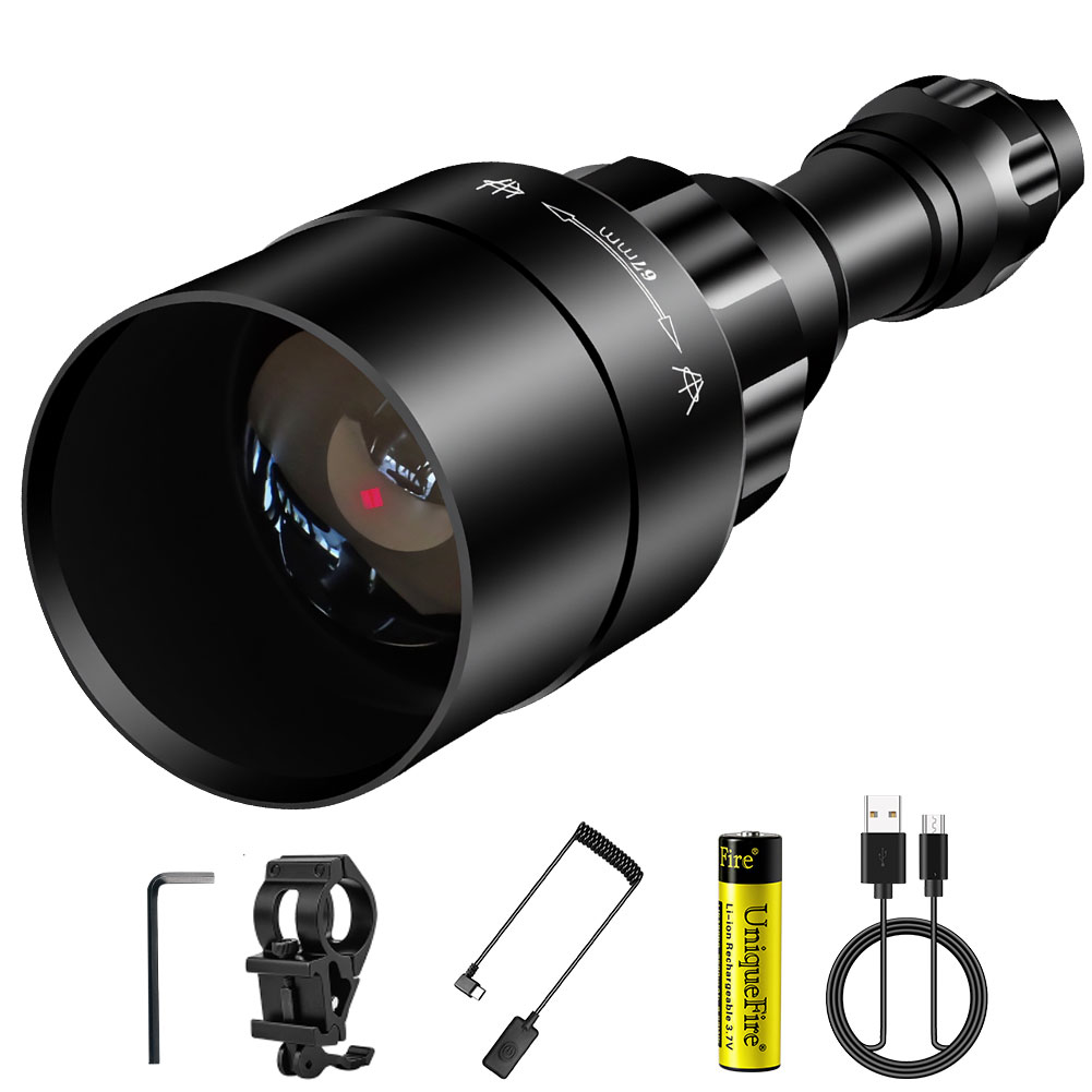 UniqueFire 1605 67mm Lens IR 8 - Ir Illuminator 850Nm Flashlight recension och pris