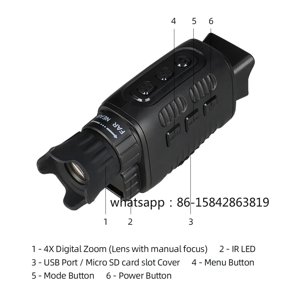 Infrared Night Vision Hunting  - Night Vision Monocular 1080P recension och pris
